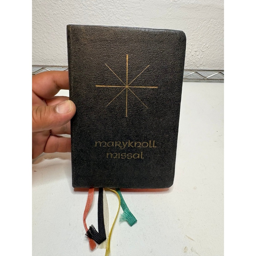 Vintage The Maryknoll Missal Vatican II Edition Black Hardcover Catholic Mass